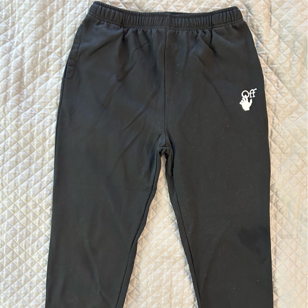 Off-White Black With Red Accents Joggers EUC!!! GREAT DEAL!!!